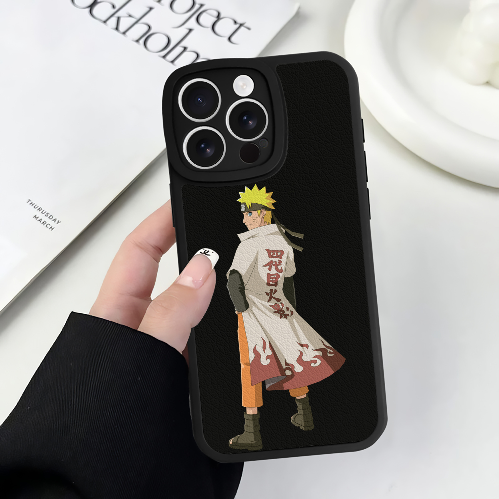 （画像用） NARUTO -ナルト- うずまき ナルト Uzumaki Naruto 【iPhone 16シリーズ対応】シリコンスマホケース（レザー調） 材質：シリコン